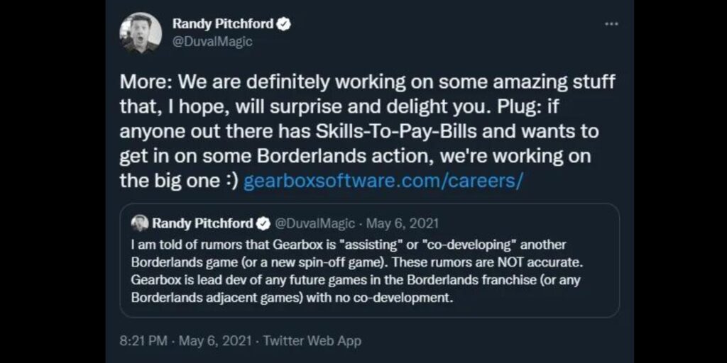 Randy Pitchford development