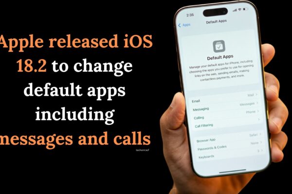 Apple released iOS 18.2 to change default apps including messages and calls 