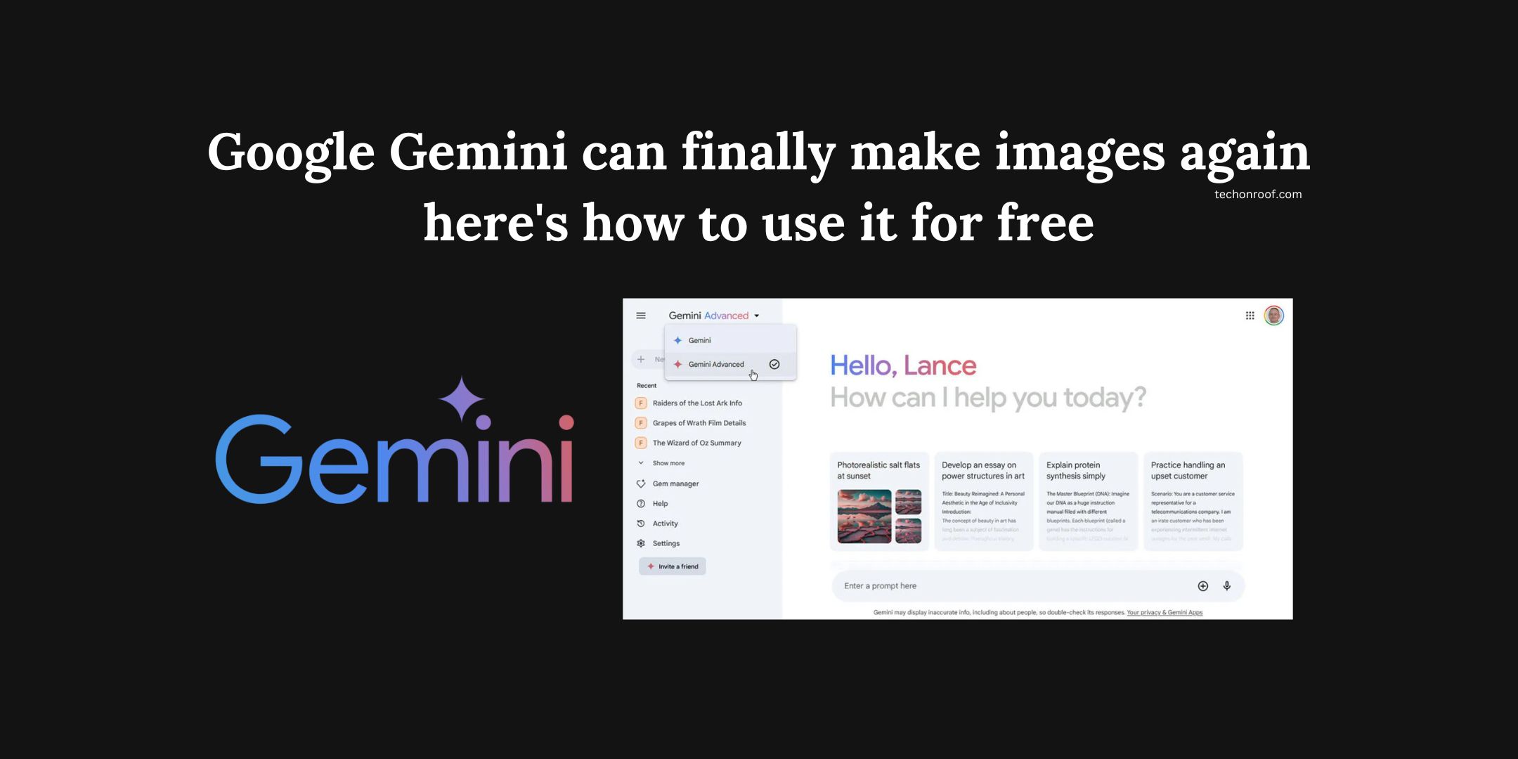 Google Gemini can finally make images again —here's how to use it for free