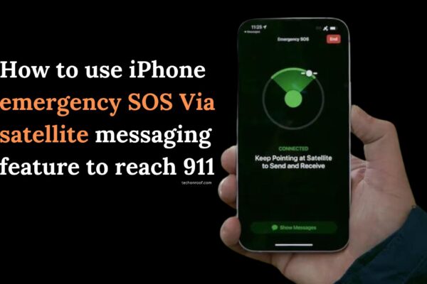 How to use iPhone emergency SOS via satellite messaging feature to reach 911