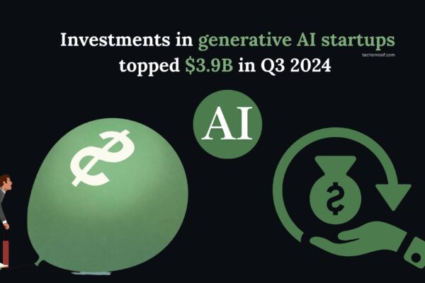 Investments in generative AI startups topped $3.9B in Q3 2024 Investments in generative AI startups topped $3.9B in Q3 2024