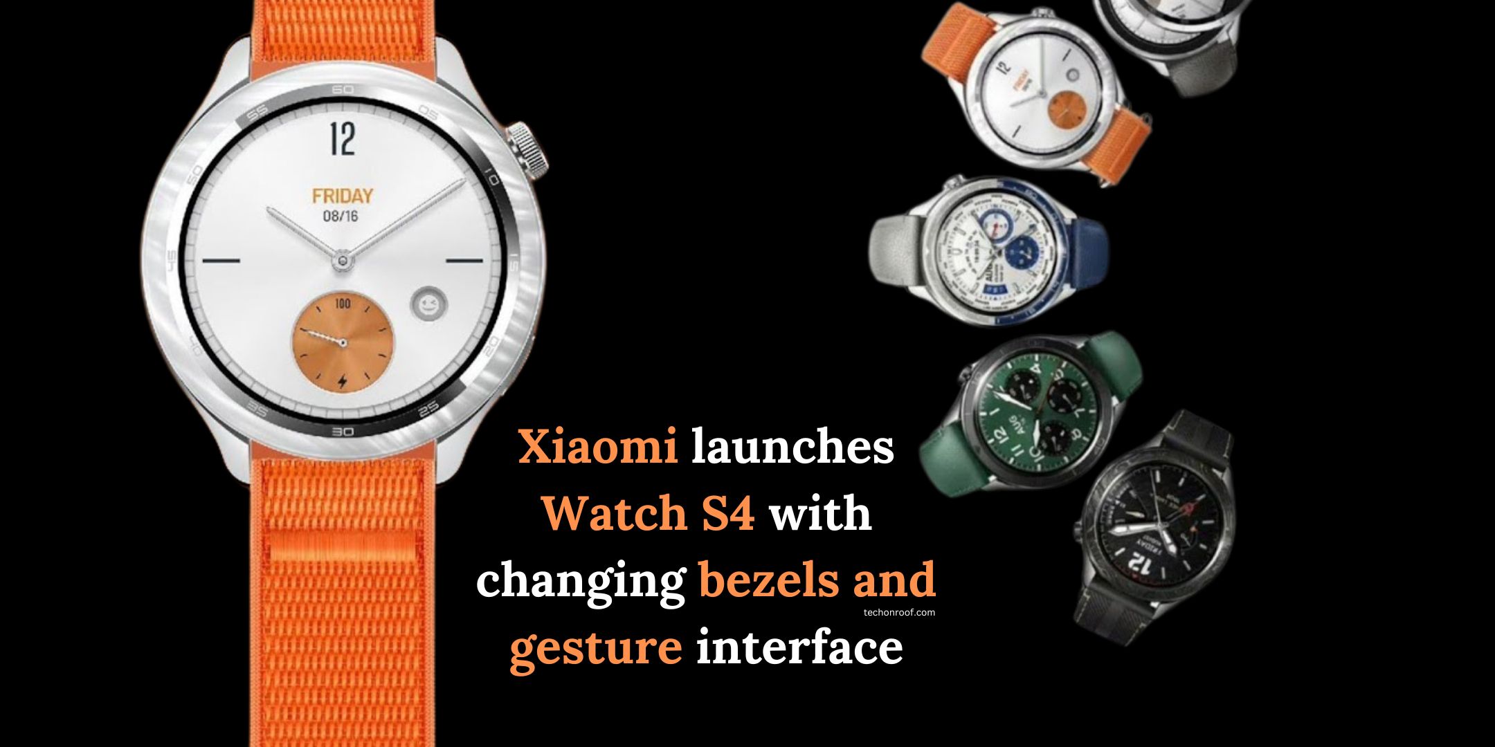 Xiaomi launches Watch S4 with changing bezels and gesture interface