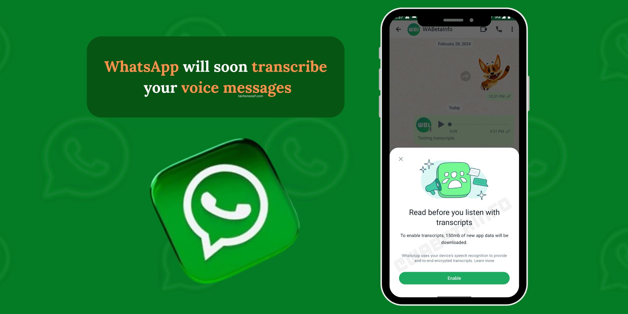 WhatsApp will soon transcribe your voice messages